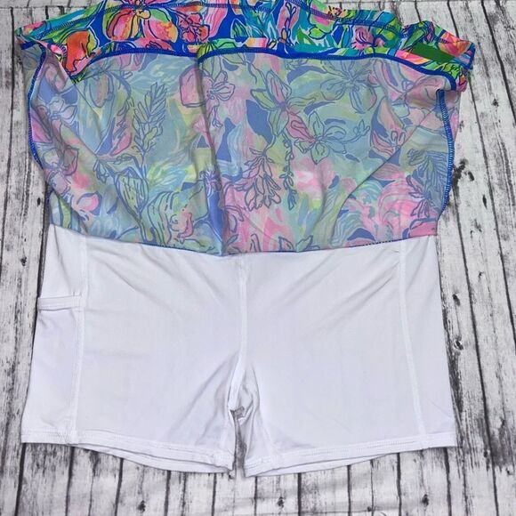 Lilly Pulitzer UPF 50+ Luxletic Aila Skort Surf Gypsea Swim - Picture 4 of 10